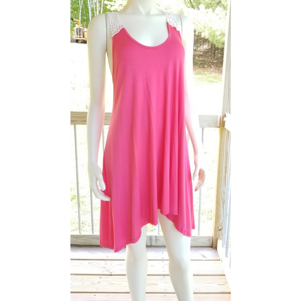 Knit Dress W/ Crochet Back Detail, Sleeveless - Picture 12 of 14